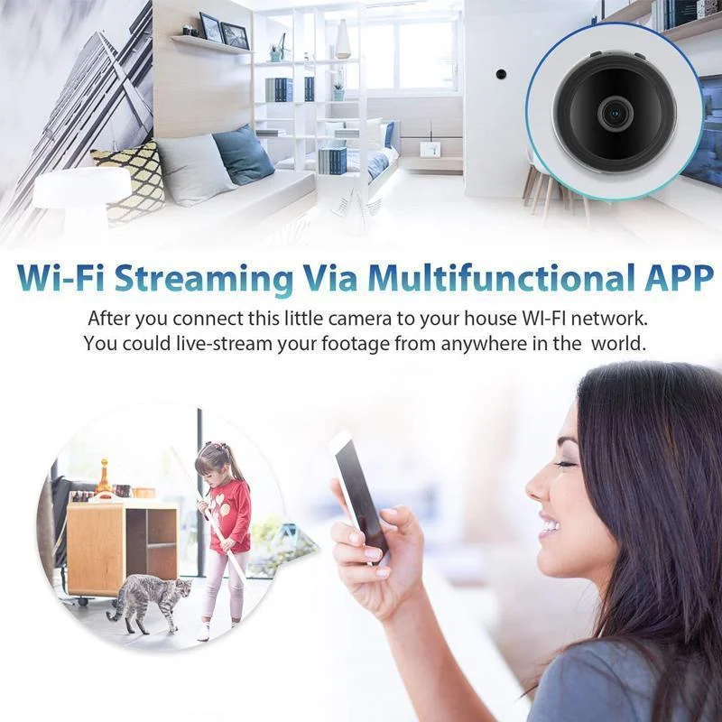 HaulWellGoods - Magnetic WiFi Camera - Discreet Monitoring
