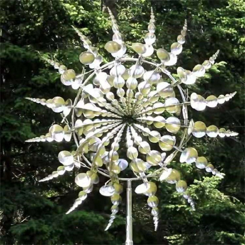 HaulWellGoods - Metal Wind Spinner - Colorful Yard Motion