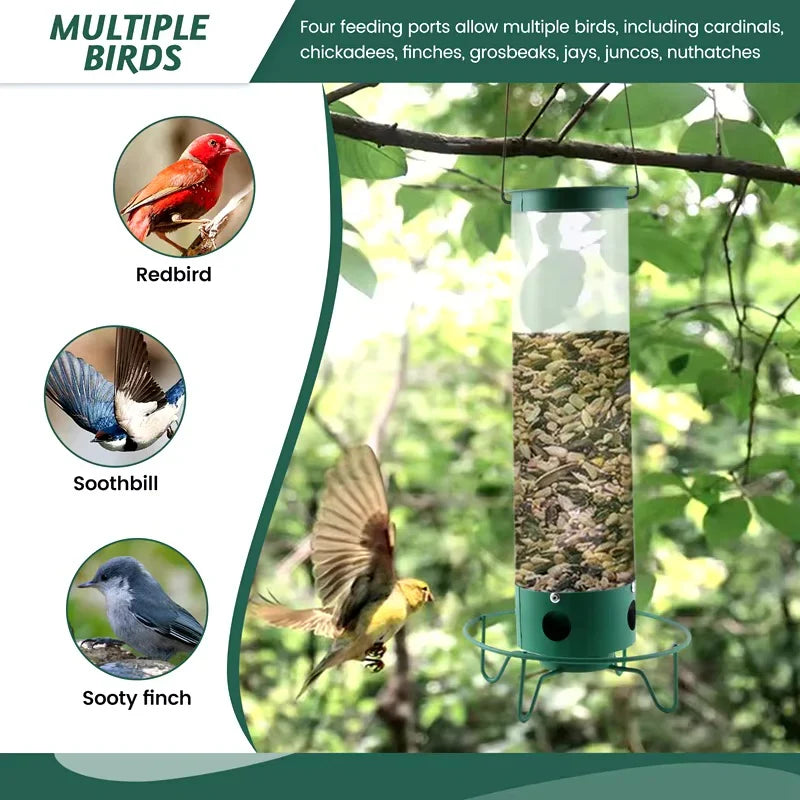 HaulWellGoods - Bird Feeder - Squirrel-Proof Design
