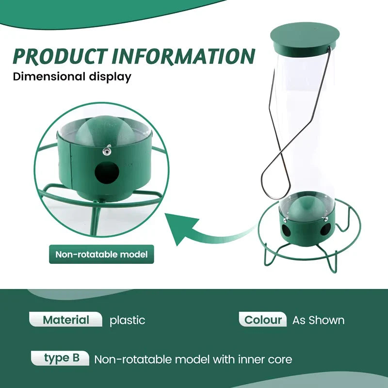 HaulWellGoods - Bird Feeder - Squirrel-Proof Design