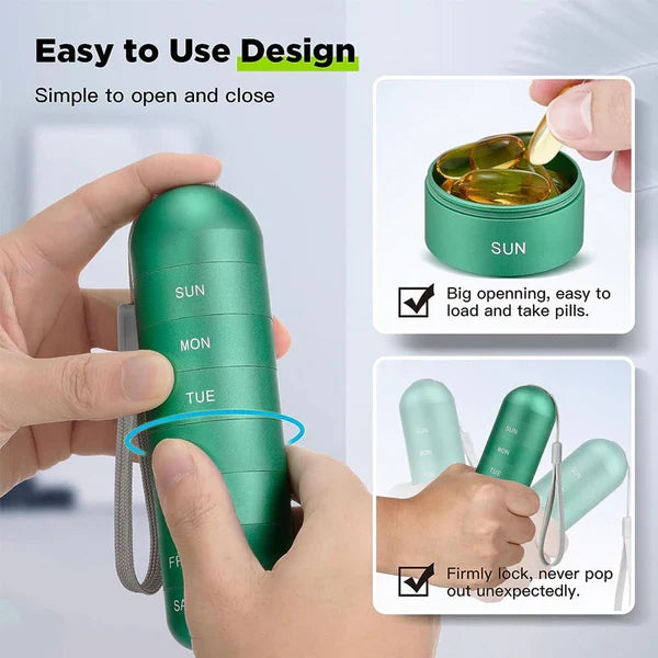 HaulWellGoods - Travel Pill Organizer - Stay Organized