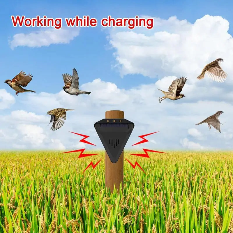 HaulWellGoods - Solar Bird Repeller - Keeps Birds Away