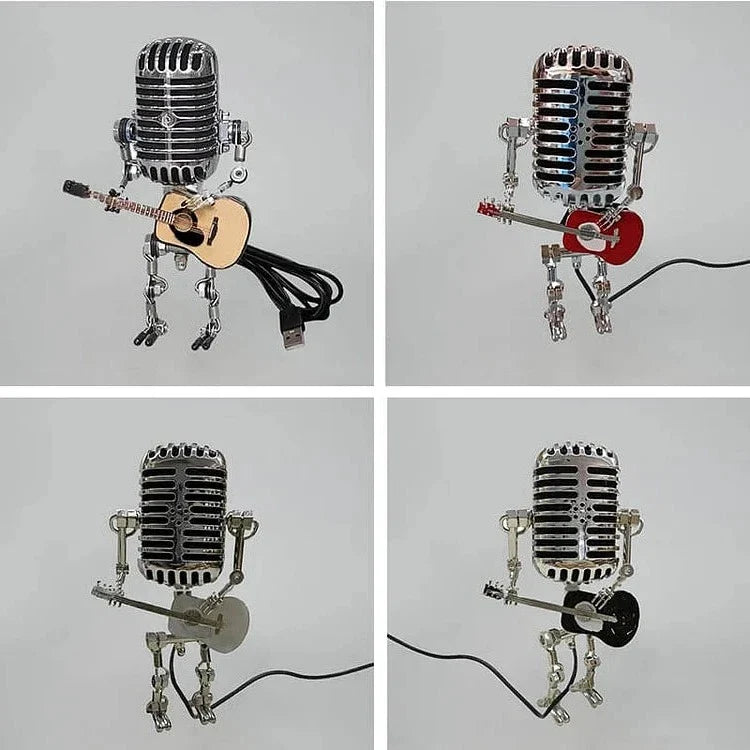 HaulWellGoods - Robot Guitar Lamp - Retro Decor Statement