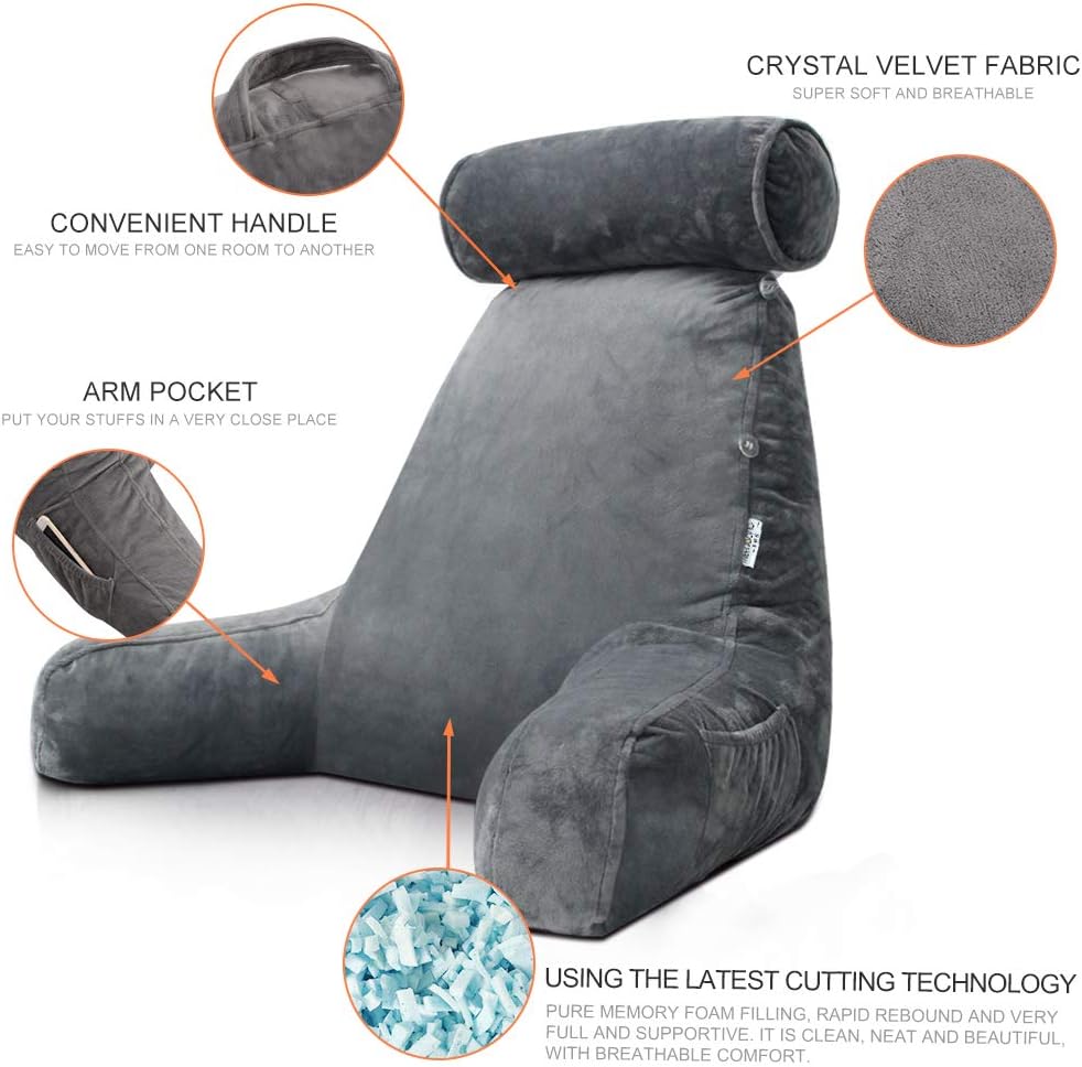 HaulWellGoods - Bed Reading Pillow - Cozy Backrest Support