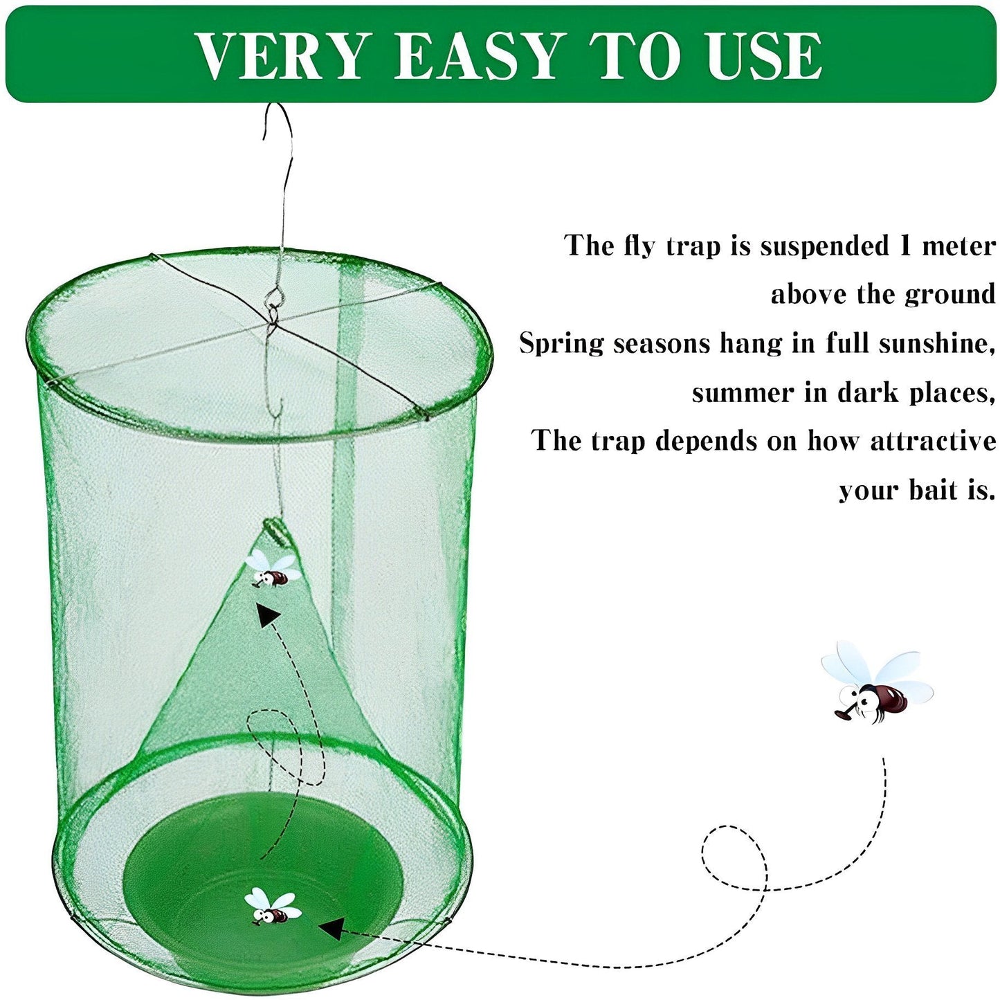 HaulWellGoods - Fly Trap - Fewer Flies Fast