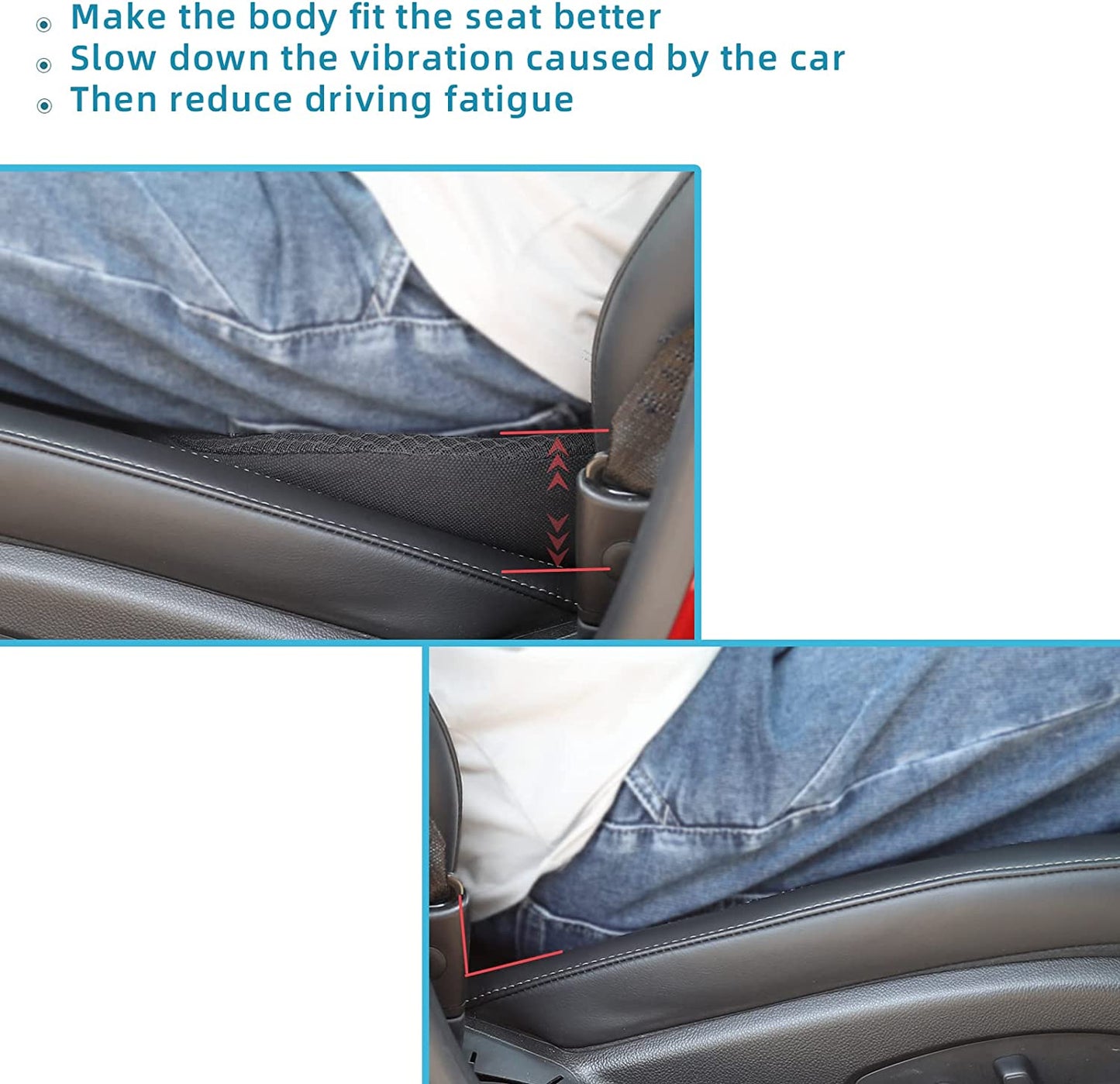HaulWellGoods - Driver Seat Cushion - Better View Comfort