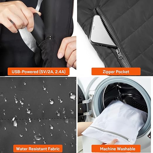 HaulWellGoods - Heated Vest - Stay Warm Hands-Free