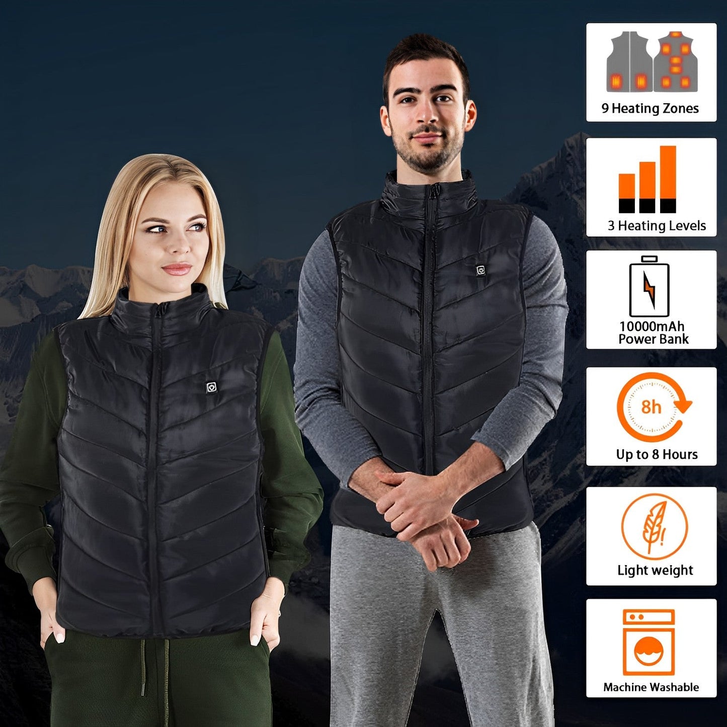HaulWellGoods - Heated Vest - Stay Warm Hands-Free
