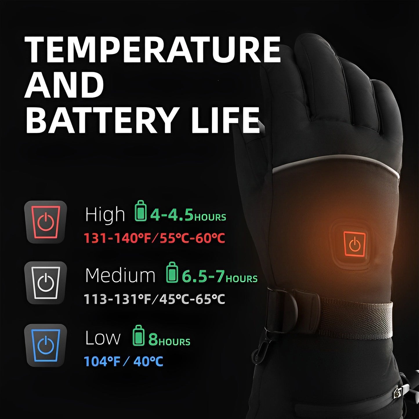 HaulWellGoods - Heated Gloves - Warm Hands All Day