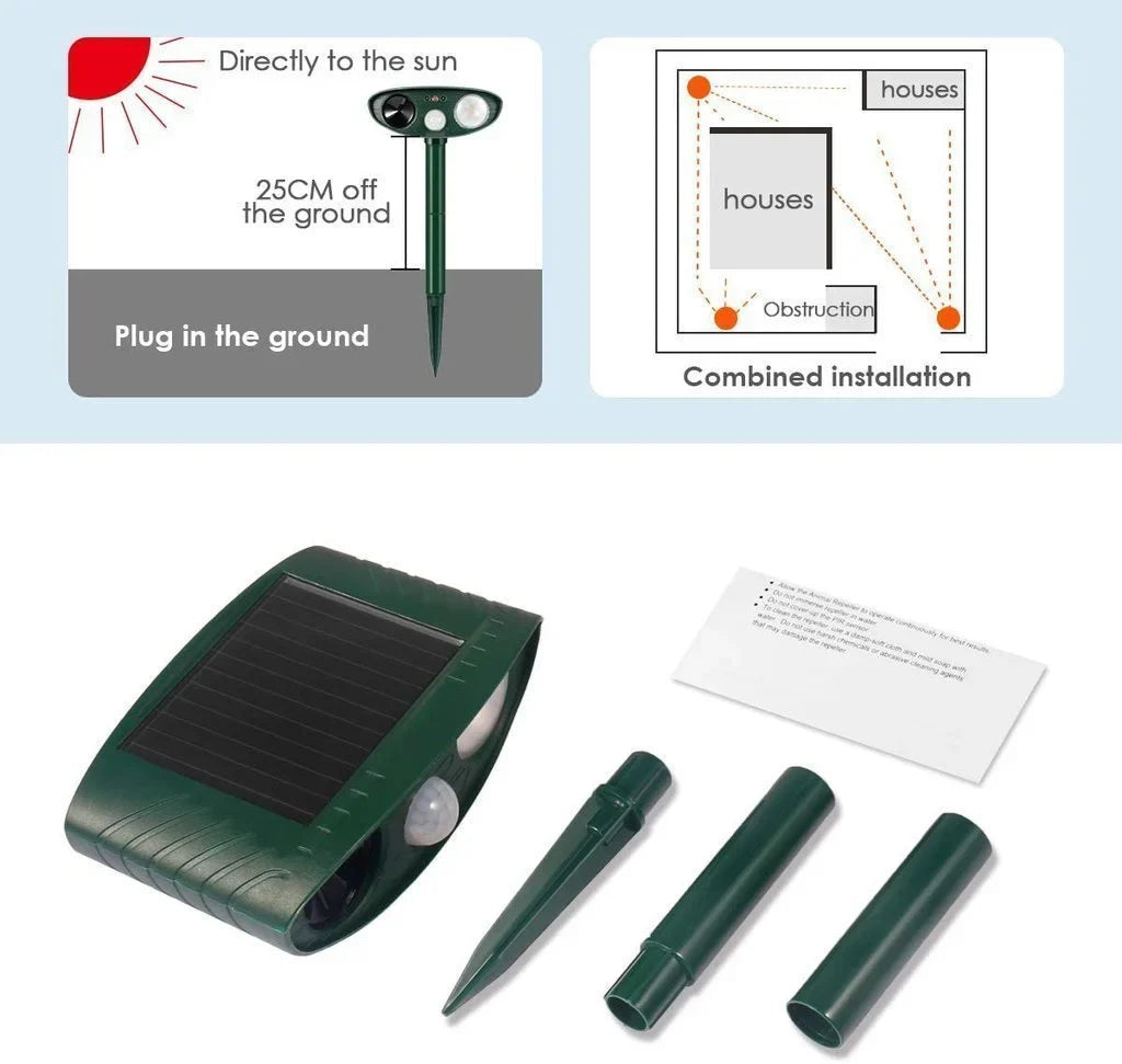 HaulWellGoods - Chipmunk Repeller - Solar Yard Defense