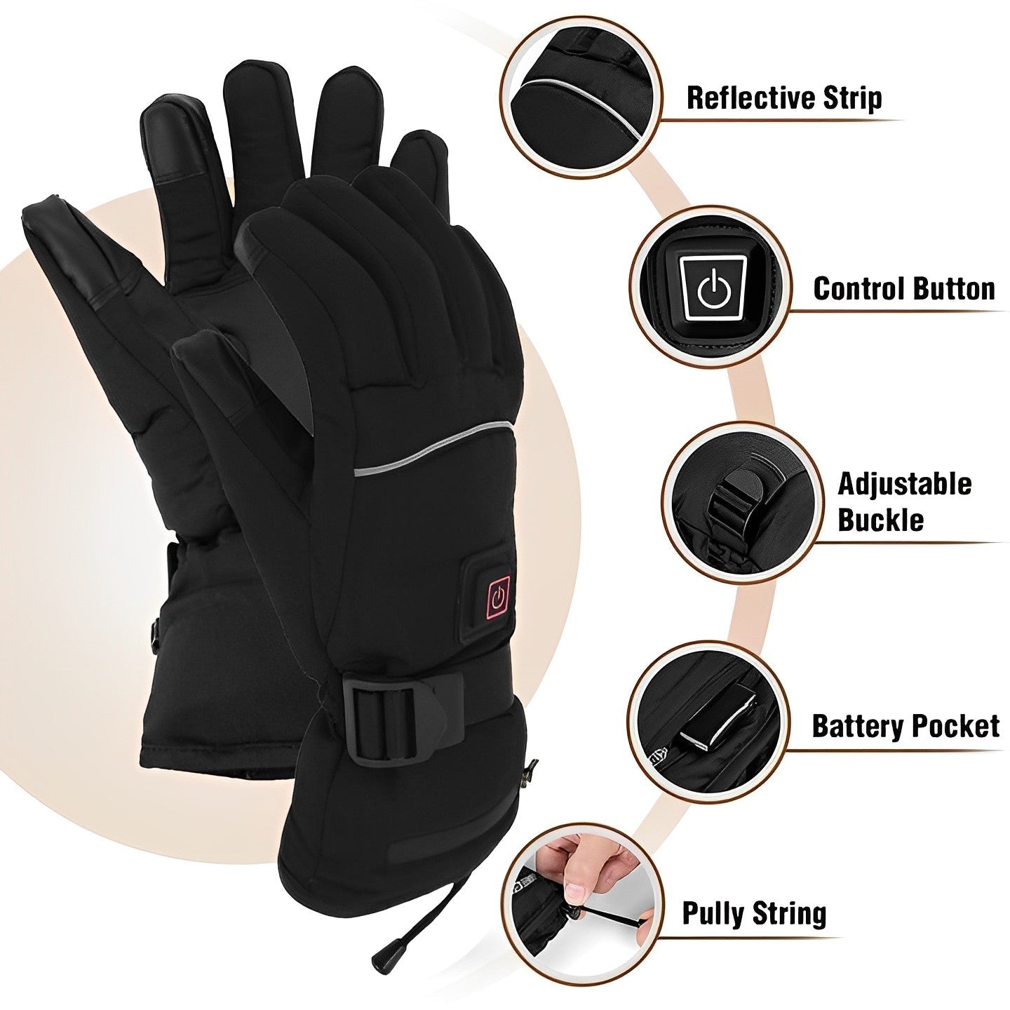 HaulWellGoods - Heated Gloves - Warm Hands All Day