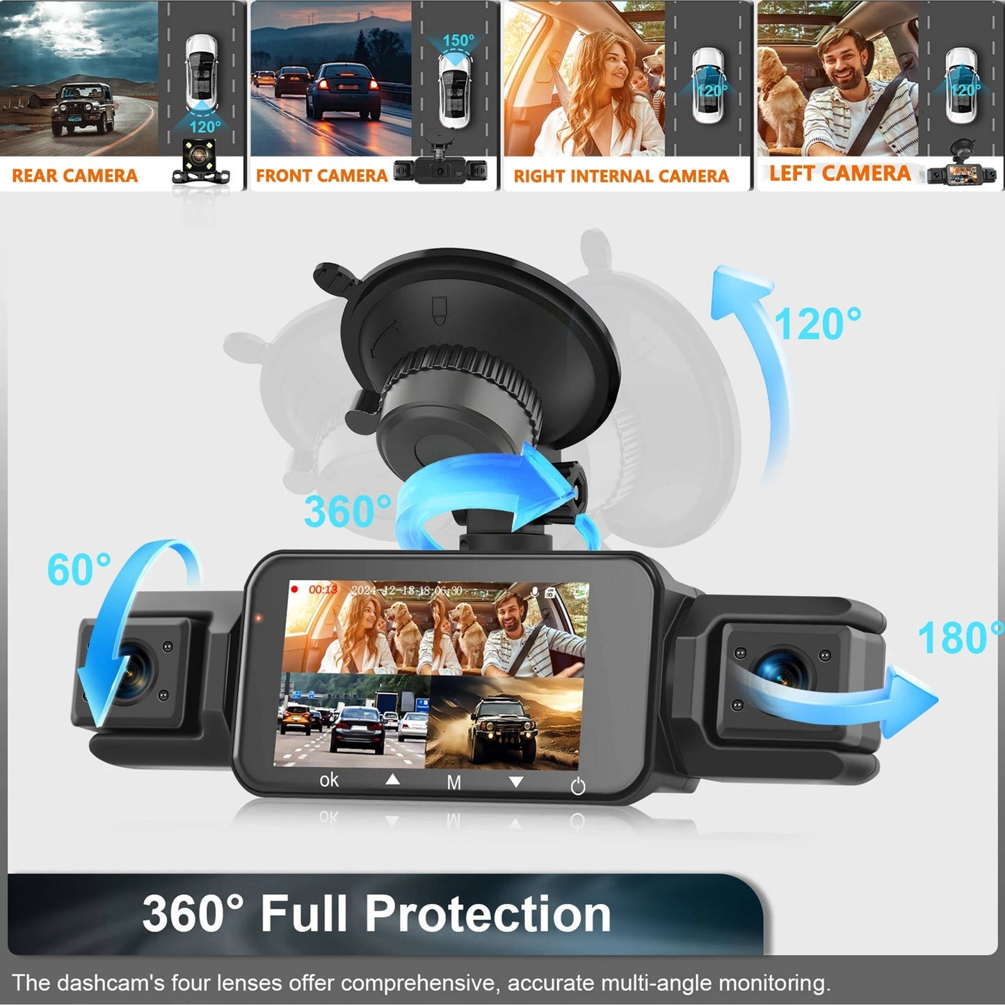 HaulWellGoods - Dual Dash Cam - Records Day And Night