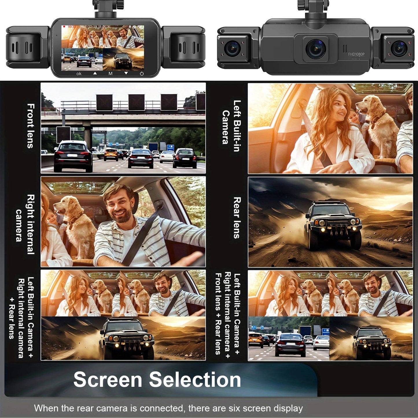 HaulWellGoods - Dual Dash Cam - Records Day And Night