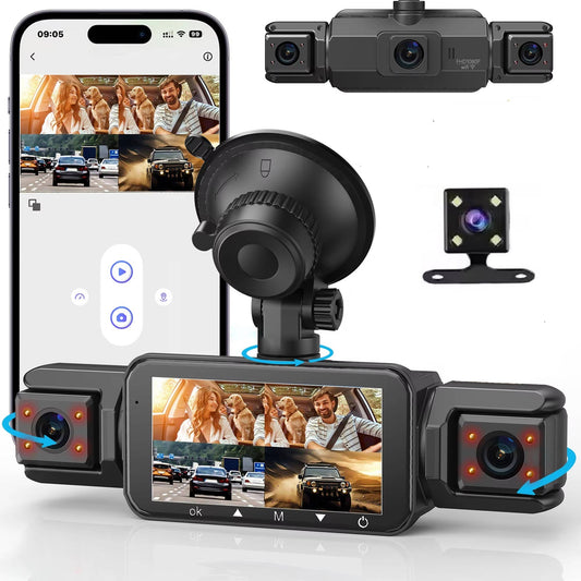 HaulWellGoods - Dual Dash Cam - Records Day And Night