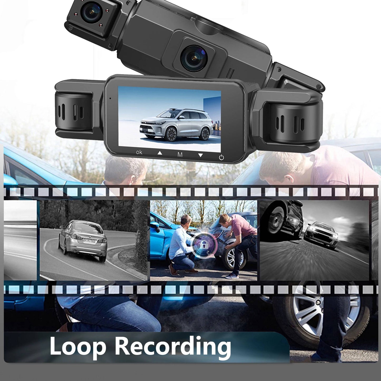 HaulWellGoods - Dual Dash Cam - Records Day And Night