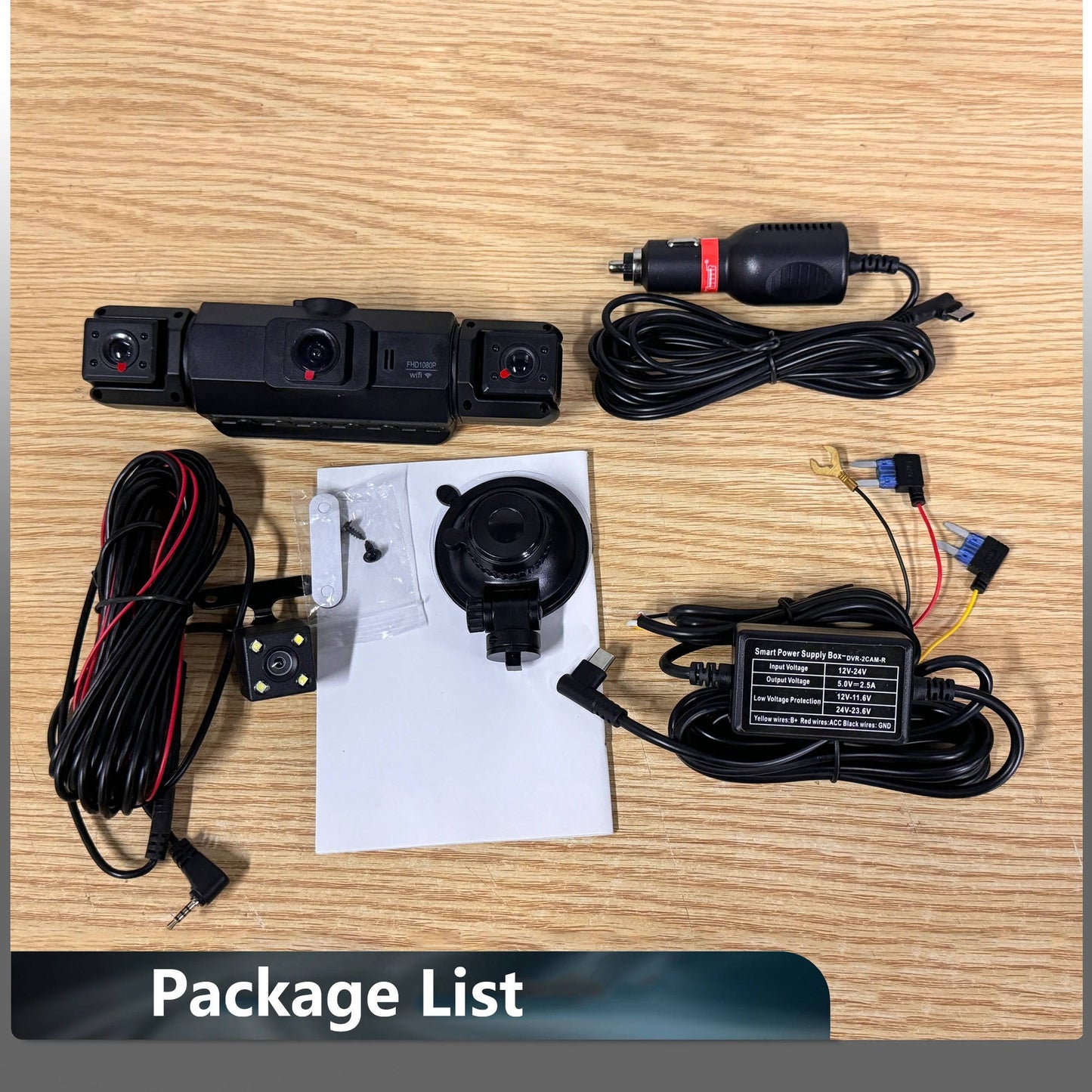 HaulWellGoods - Dual Dash Cam - Records Day And Night