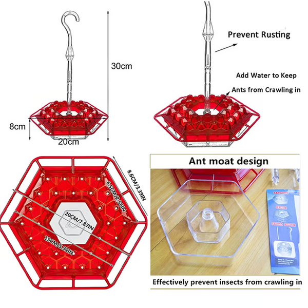 HaulWellGoods - Ant Moat Feeder - Fresh Nectar Longer
