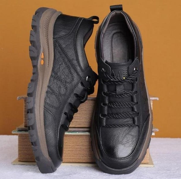 HaulWellGoods - Men's Leather Shoes - Supportive Comfort