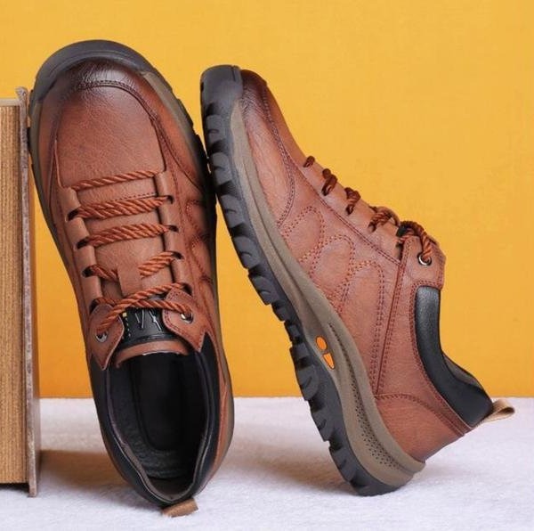 HaulWellGoods - Men's Leather Shoes - Supportive Comfort