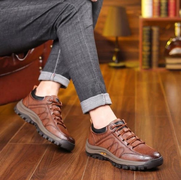 HaulWellGoods - Men's Leather Shoes - Supportive Comfort