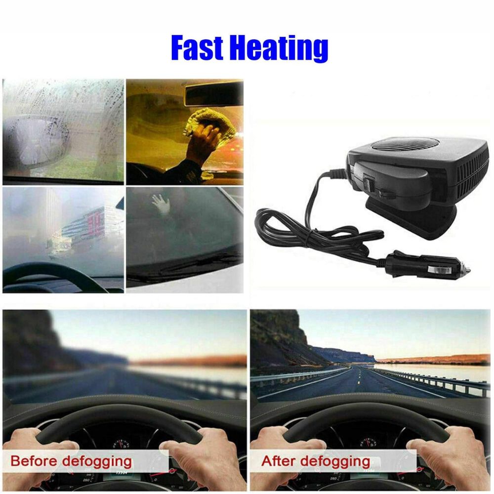 HaulWellGoods - Ceramic Car Heater - Fast Defrost Anywhere