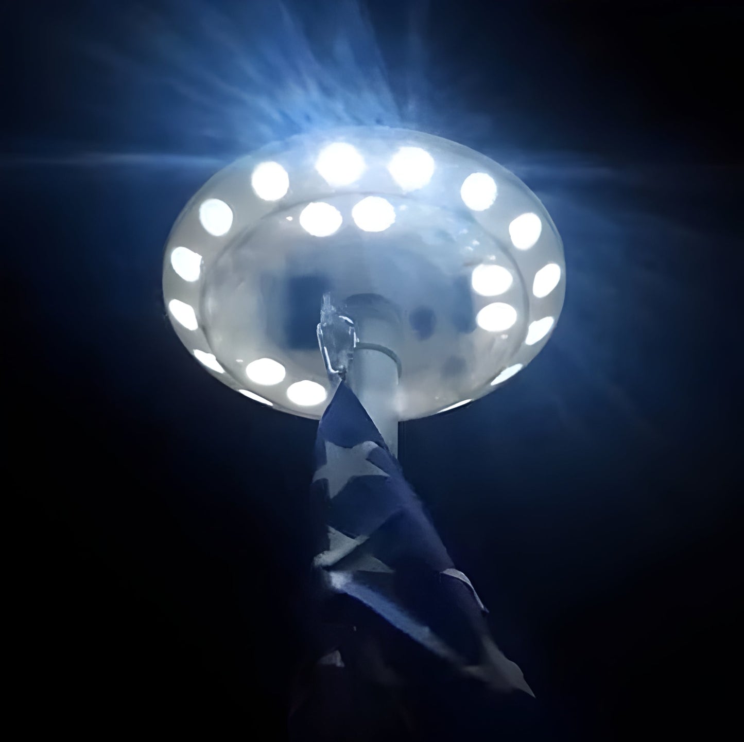 HaulWellGoods - Solar Flagpole Light - All-Night Glow