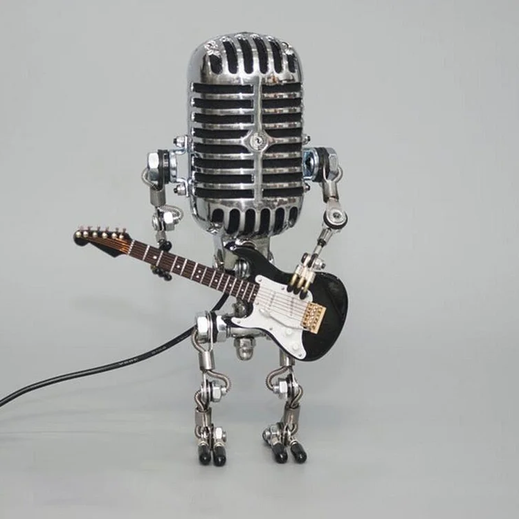 HaulWellGoods - Robot Guitar Lamp - Retro Decor Statement
