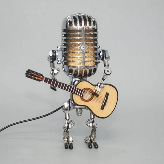 HaulWellGoods - Robot Guitar Lamp - Retro Decor Statement